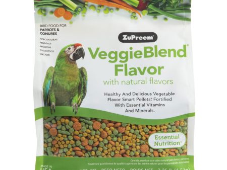 Zupreem VeggieBlend Flavor Food with Natural Flavors for Parrots and Conures Hot on Sale