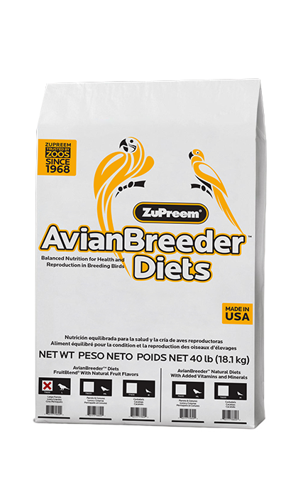 Zupreem AvianBreeder FruitBlend Flavor Food with Natural Flavors for Large Birds Supply